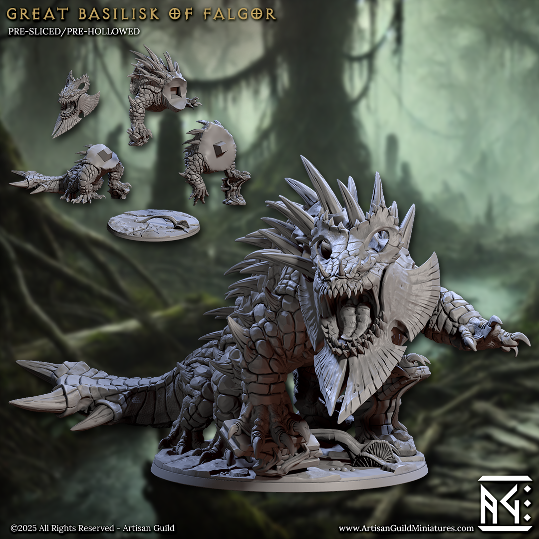 Artisan Guild - Great Basilisk of Falgor - Lizardmen of Falgor Swam 2025 June