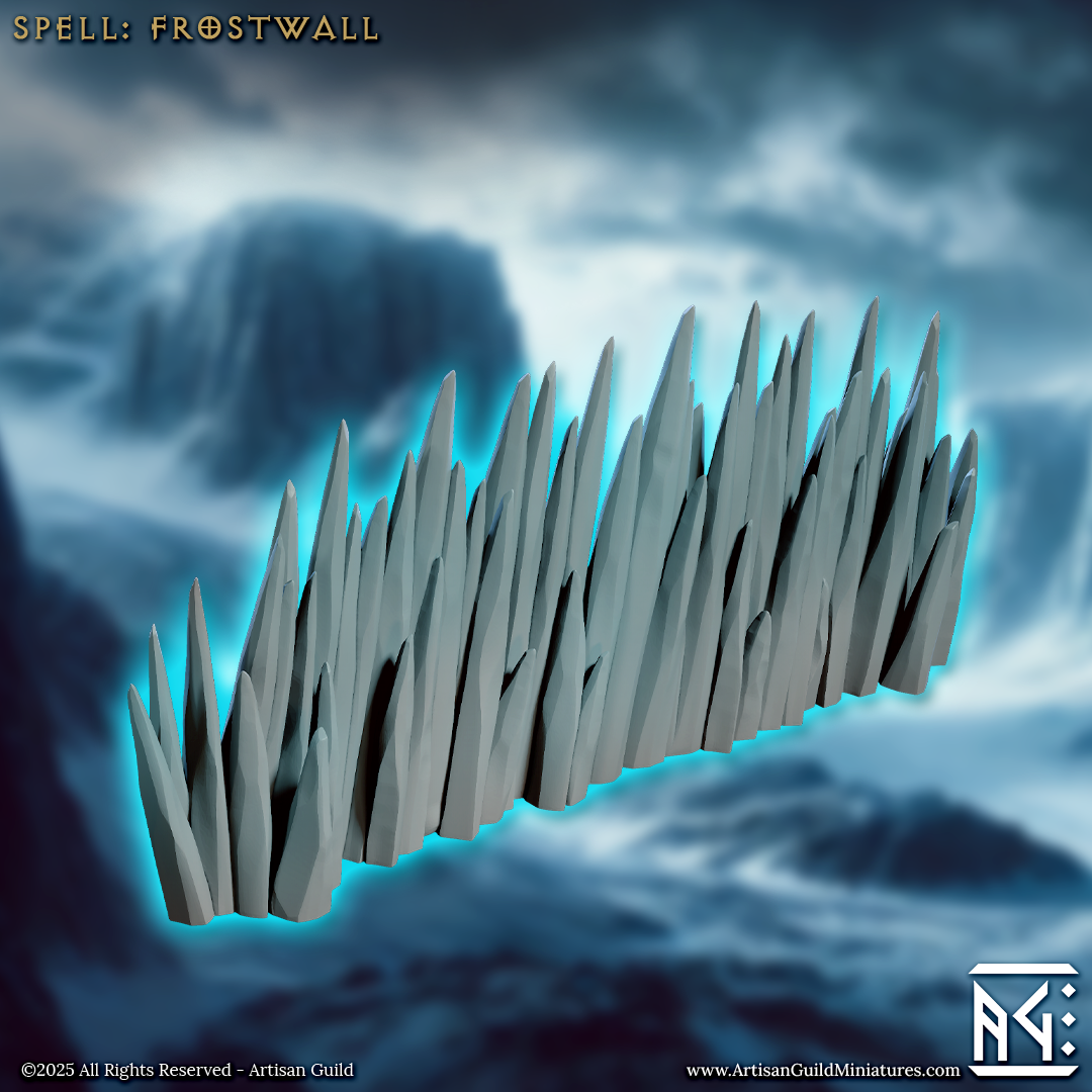 Artisan Guild - Spell Frostwall, Terrain 13.5x7.5cm - Frost Alfar of Skutagaard 2025 September