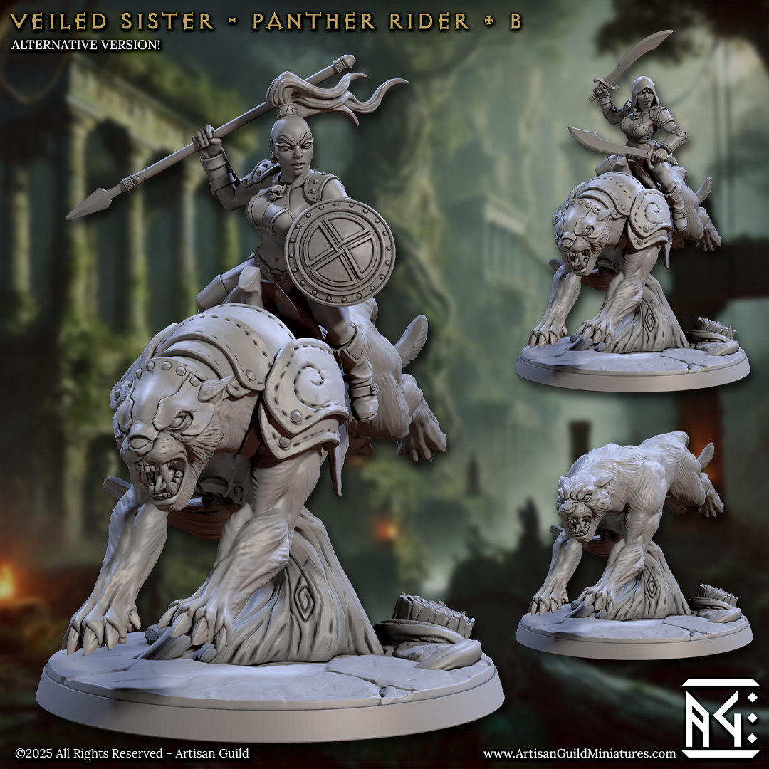 Artisan Guild - Veiled Sister Panther Rider B - Veiled Sisterhood 2025 March