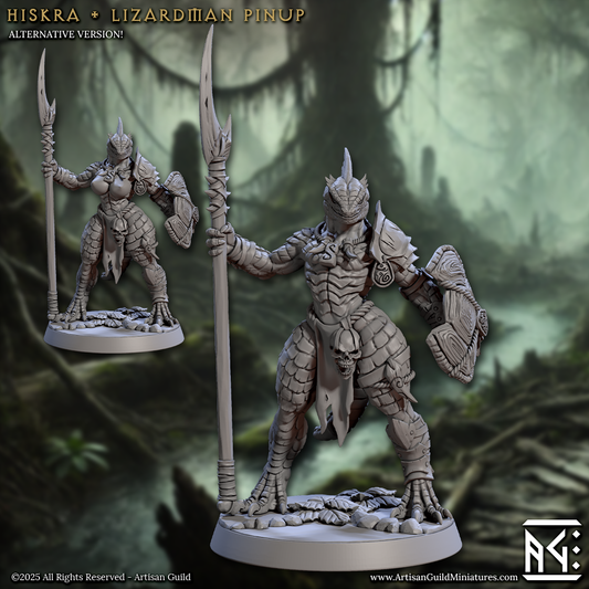 Artisan Guild - Hiskra, Lizardman Pinup - Lizardmen of Falgor Swamp 2025 June