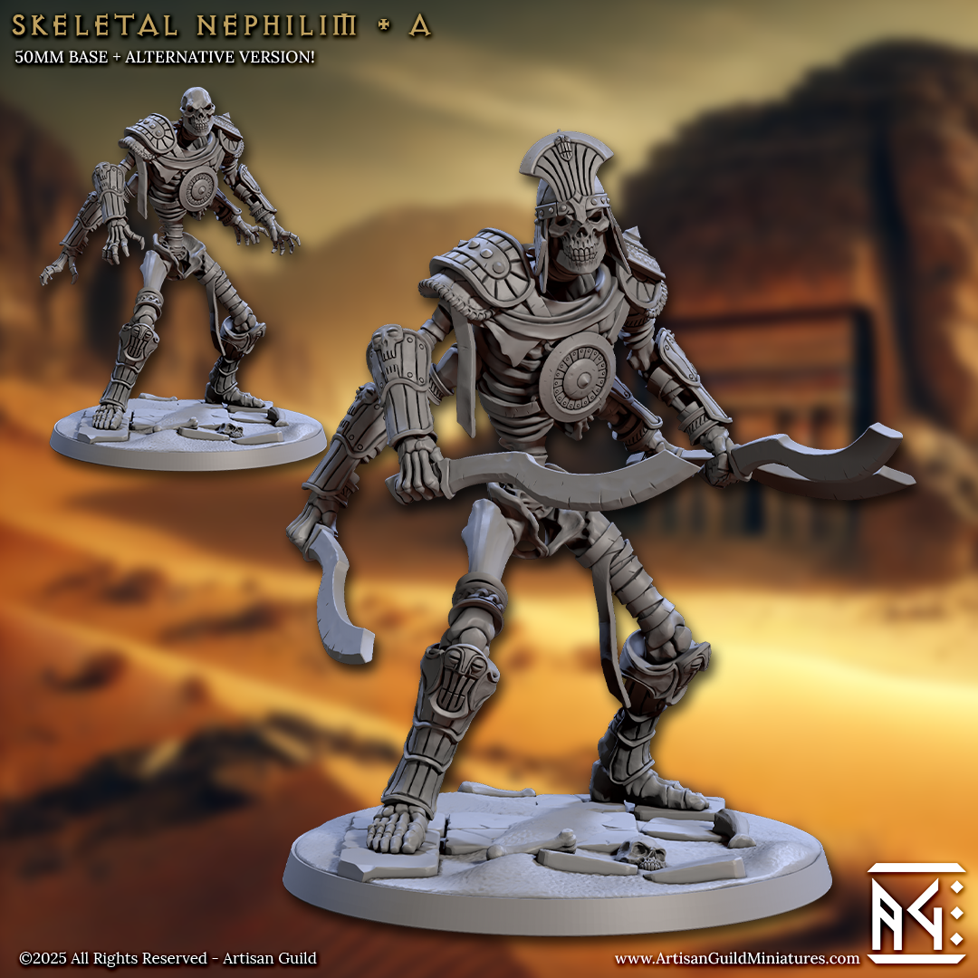 Artisan Guild - Skeletal Nephilm A (Large) - Tombsworn Skeletons of Denmora 2025 May