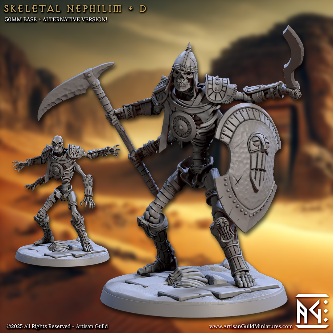 Artisan Guild - Skeletal Nephilm D (Large) - Tombsworn Skeletons of Denmora 2025 May