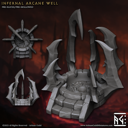 Artisan Guild - Infernal Arcane Well, 6x6cm Terrain FDM - Infernal Legion 2024 July