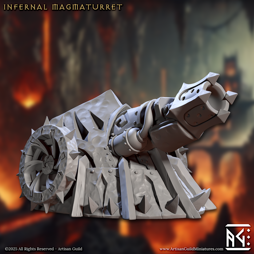 Artisan Guild - Infernal Magmaturret (Large) - Magmaforged Dwarves of the Depths 2025 April
