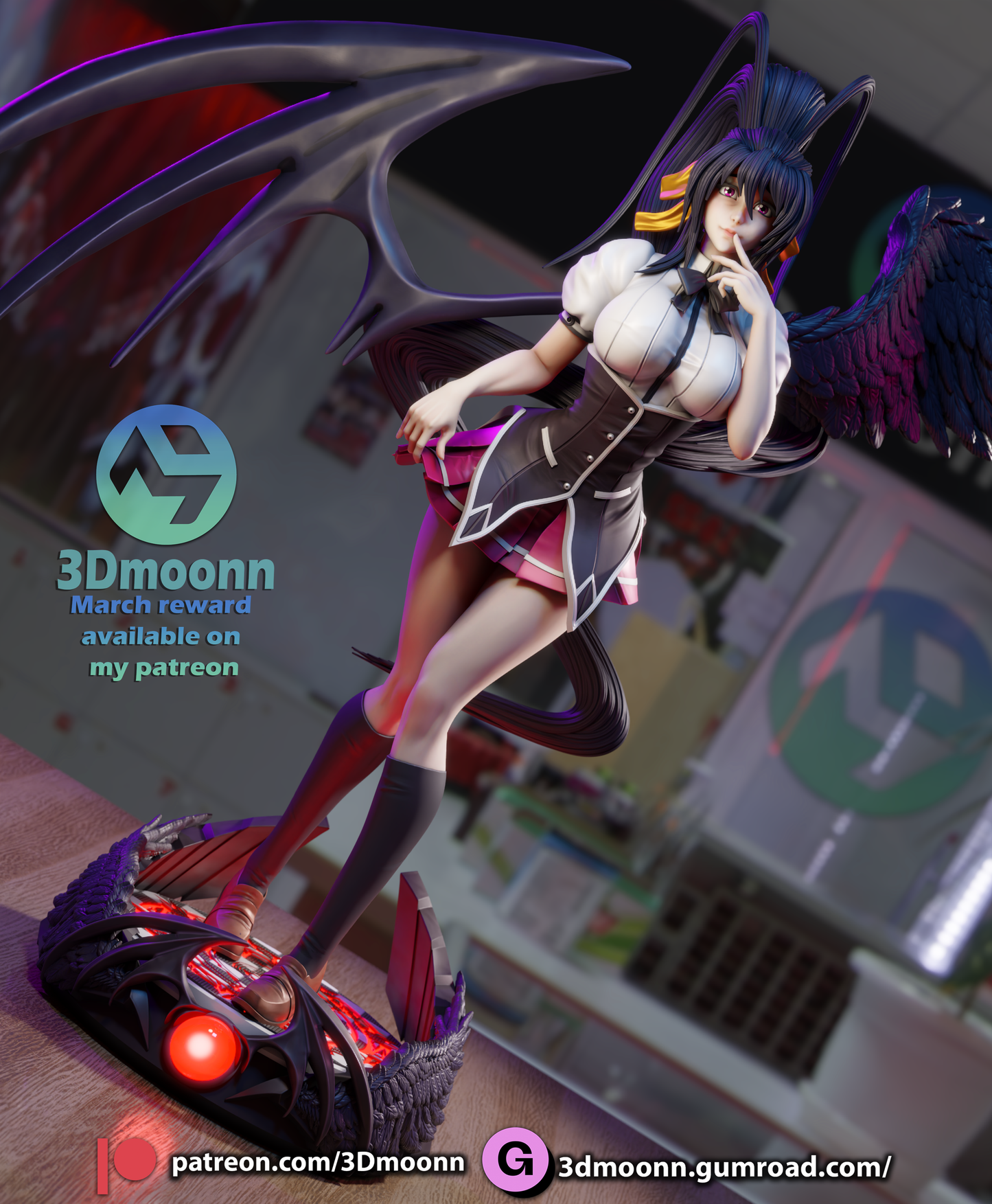 3D Moonn - Akeno Himejima, High School 30cm