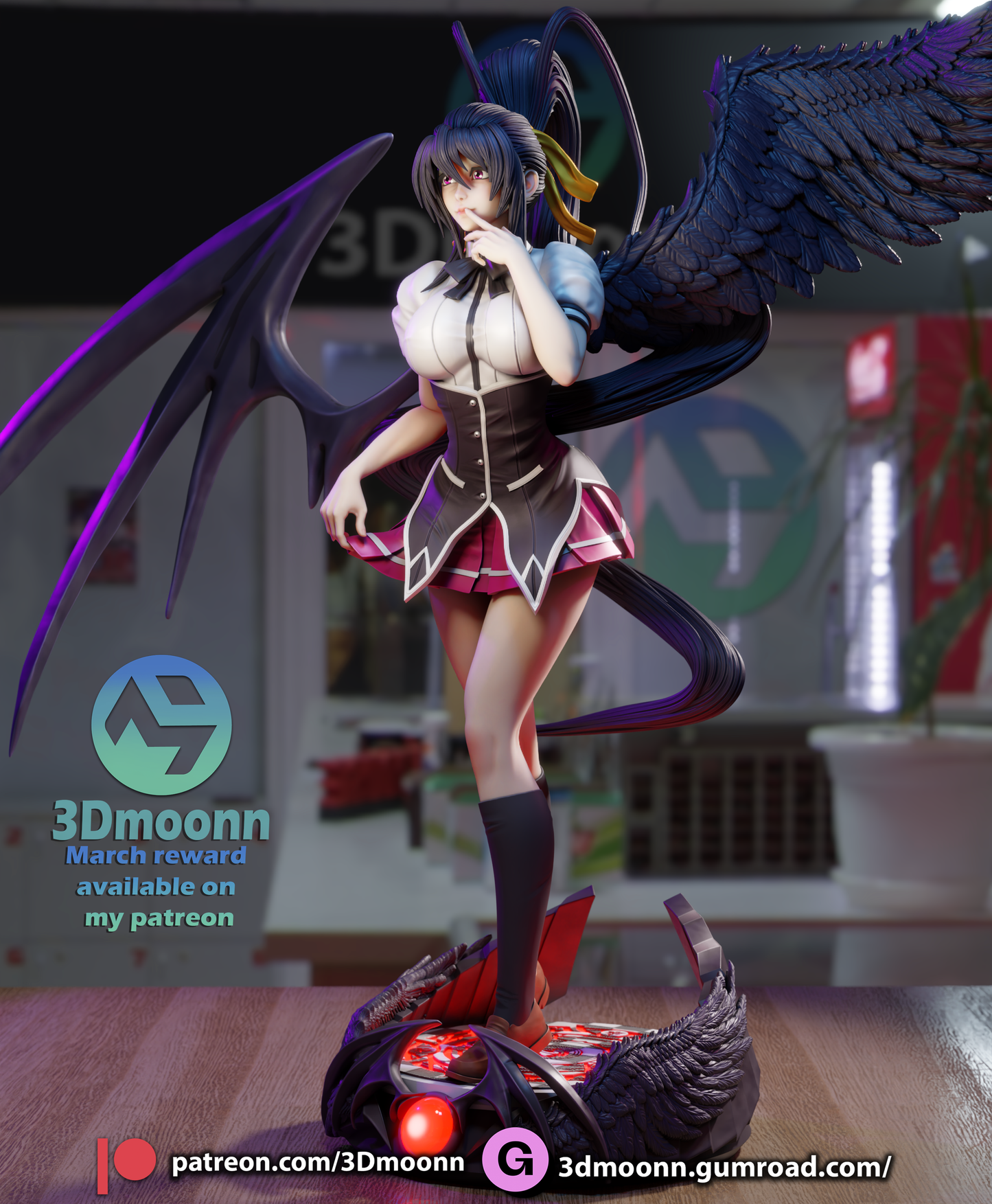 3D Moonn - Akeno Himejima, High School 30cm