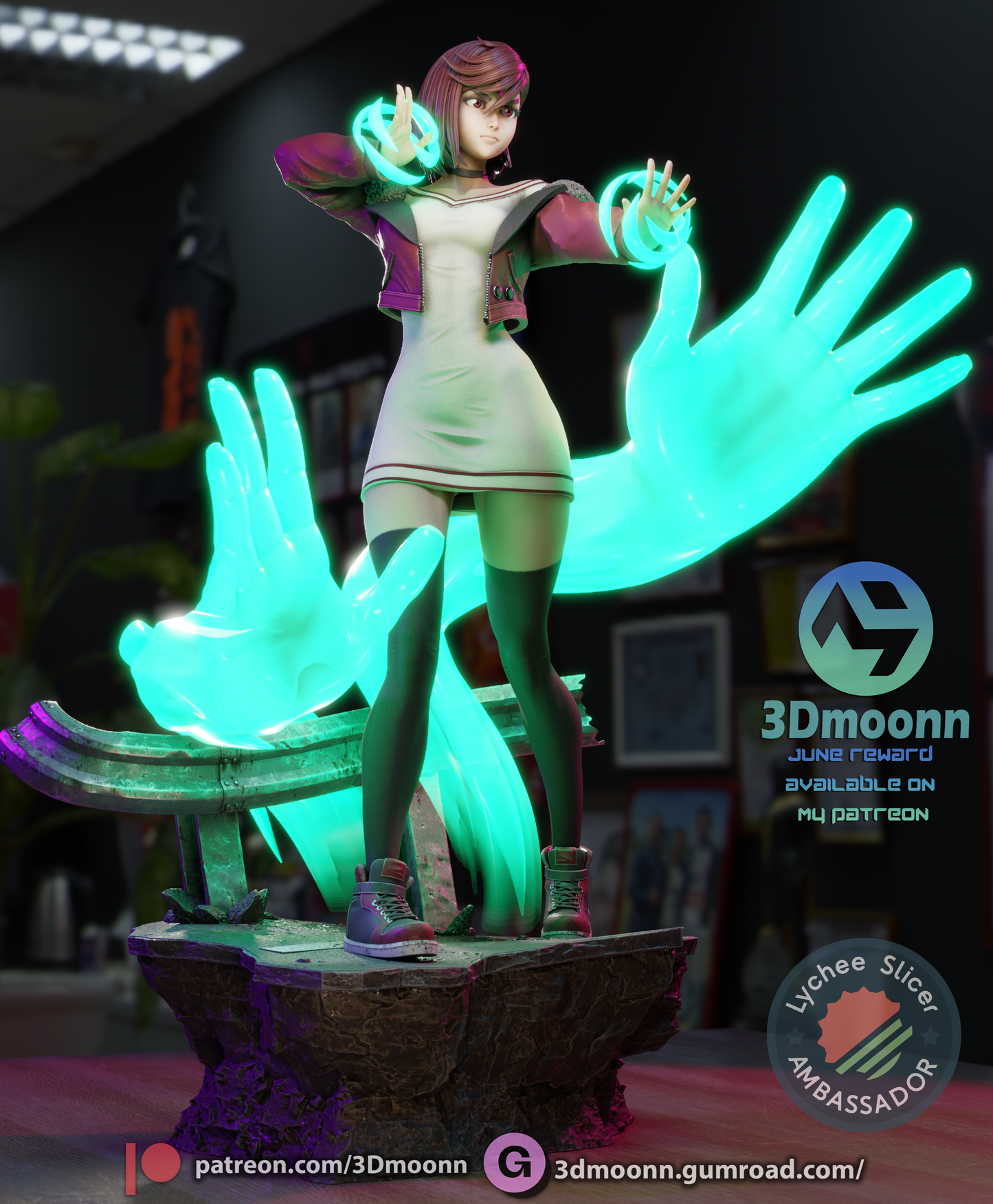 3D Moonn - Momo Ayase, Dandadan 2025 June