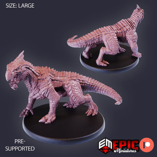 Epic Miniatures - White Guard Drake Angry (Large) #1886 - Extra Monster Pack 2022 #48