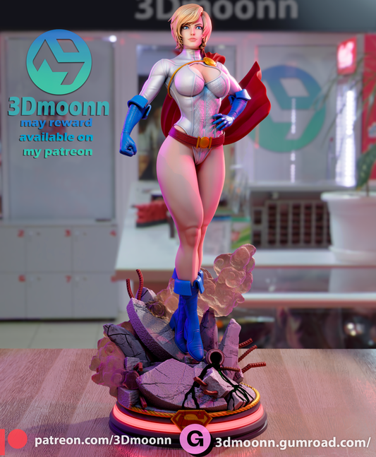 3D.Moonn - Power Girl, Version 2,  2024 May - 30CM - 15CM