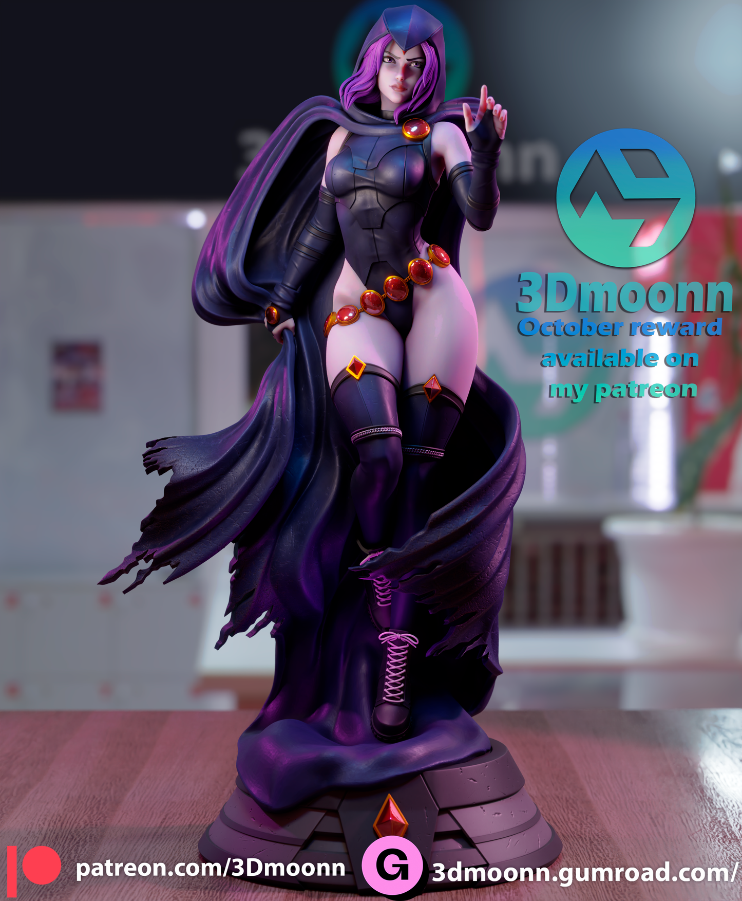 3D.Moonn - Raven 2023 October Release 30CM - 15CM