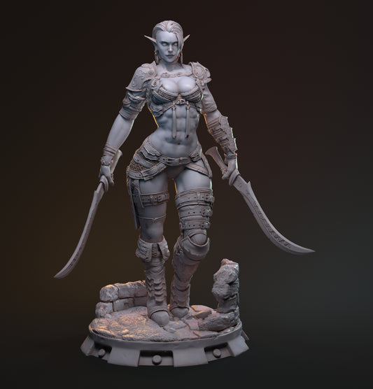 MythRealms - Hanza Female Drow Ranger 35mm / 75mm