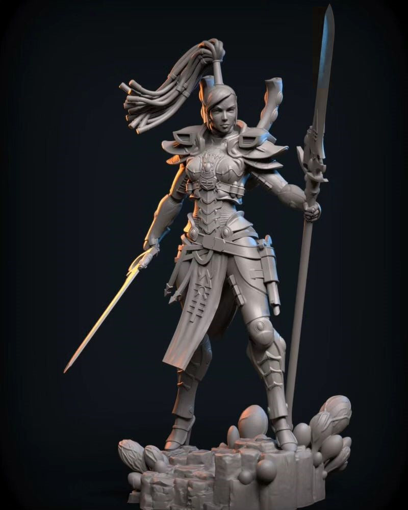 ZKino - Aeldar Warrior figure - Warhammer 40K