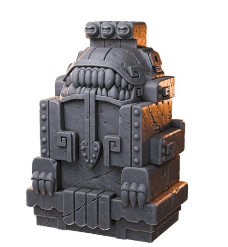 Loot Studio - Deity Statue 1, 3.5x5cm Terrain - Tomb of the Serpent God 2025 June