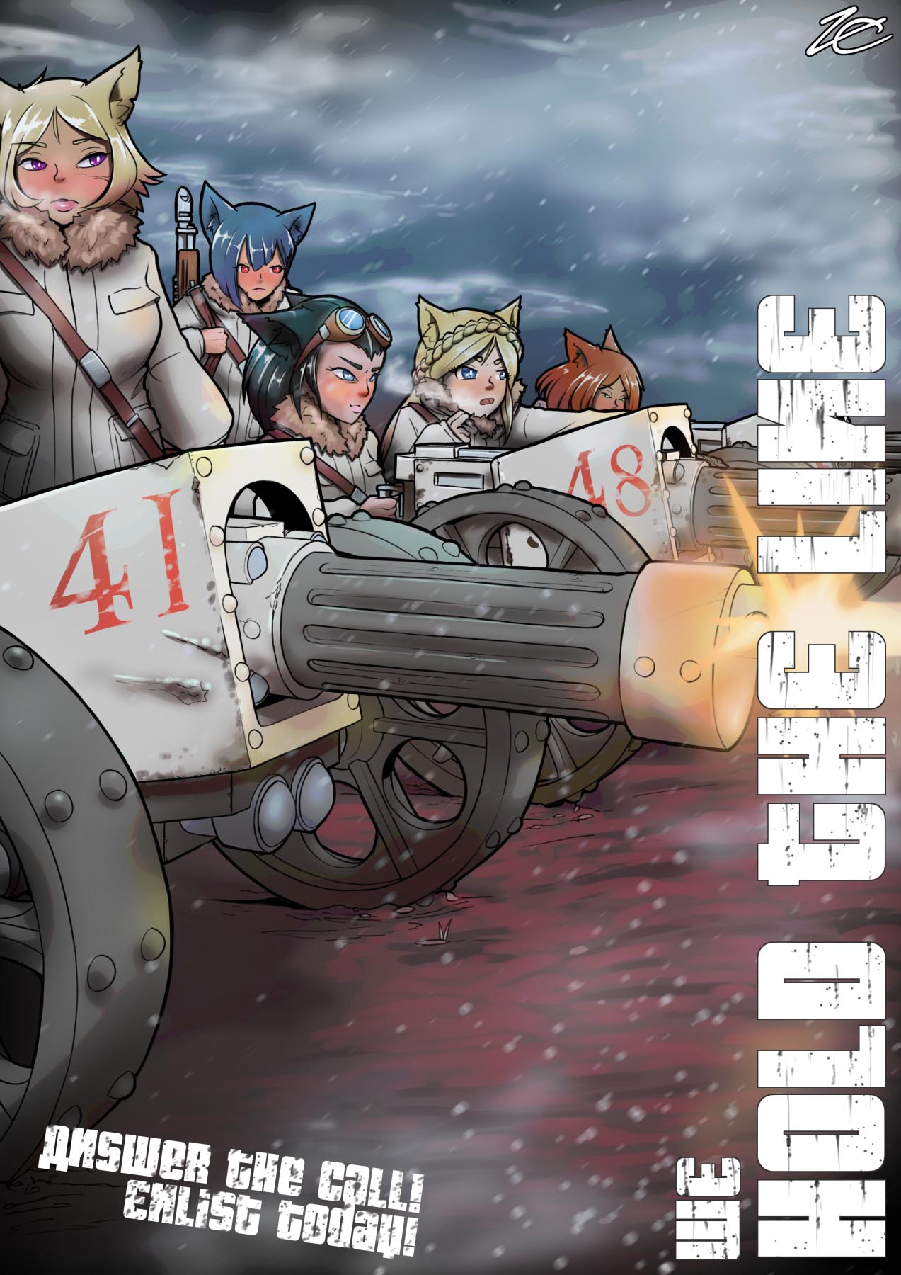 ZeDarkPenguin -  Nyokan Winterguard Heavy Weapons - 2021 August