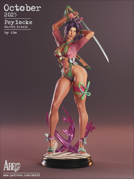 ABE3D -  Psylocke Breezy Butterfly, Marvel RIvals 2025 October