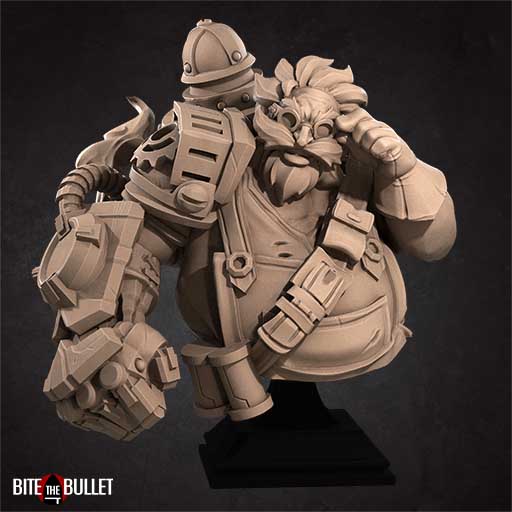 Bite the Bullet - Human Artificer Bust - Chunky Humans January 2022