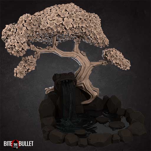 Bite the Bullet - Terrain, Scenery Japanese Garden - Japanese Bullet Town March 2022