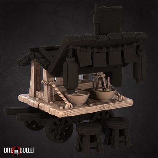 Bite the Bullet - Terrain, Scenery Ramen Shop - Japanese Bullet Town March 2022