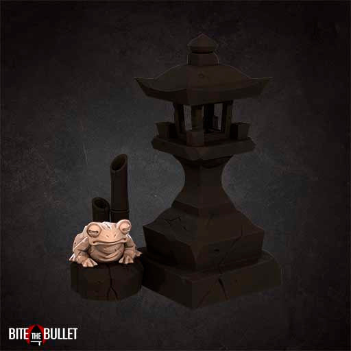 Bite the Bullet - Terrain, Scenery Japanese Garden - Japanese Bullet Town March 2022