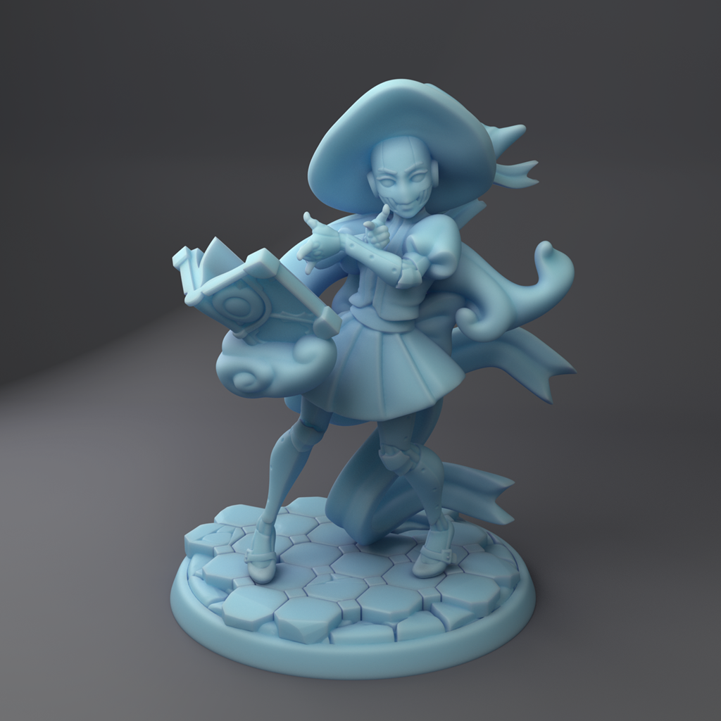 Twin Goddess Miniatures - Sailor Eberron - Warforged Magical Girl