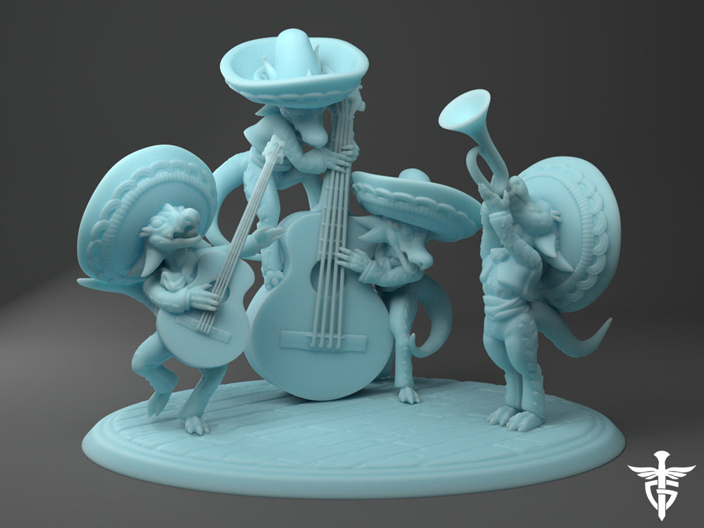 Twin Goddess Miniatures - Kobold Mariachi Band