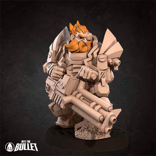 Bite the Bullet - Space Dwarf Soldier - Bullet Galaxy Spelljammer 2024 December