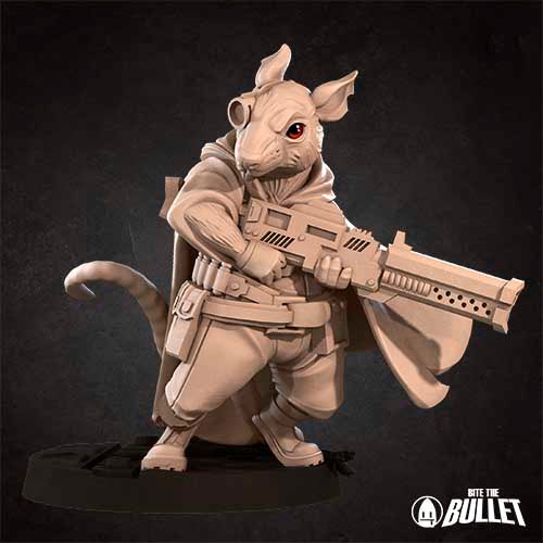 Bite the Bullet - Space Ratfolk Soldier - Bullet Galaxy Spelljammer 2024 December