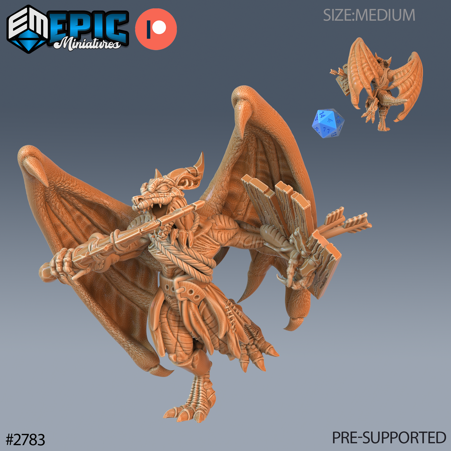 Epic Miniatures - Winged Kobold Tribe Sword  #2783 - Reptiles of War  2023 #68