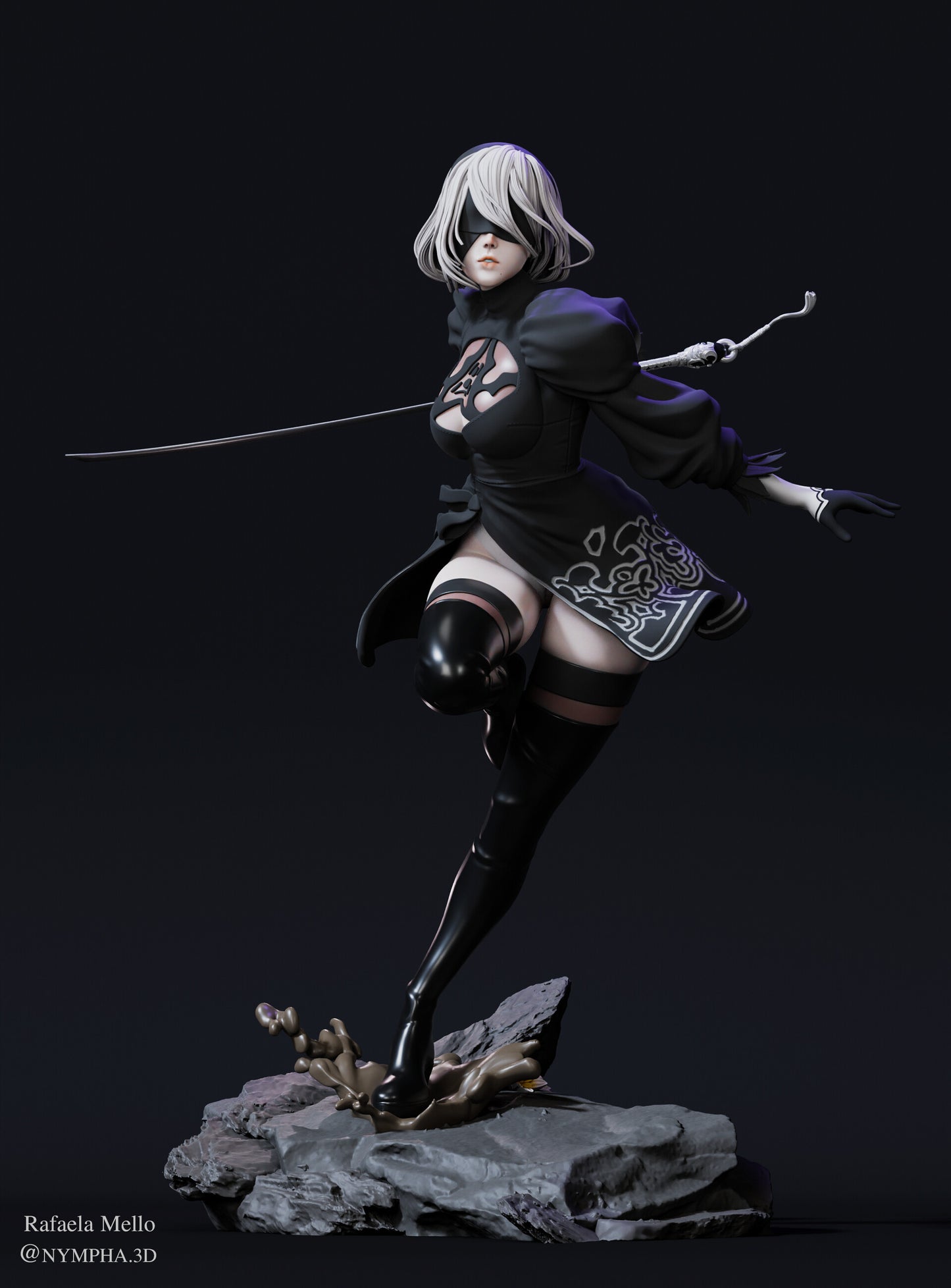 Nympha 3D - 2B, Nier Automata
