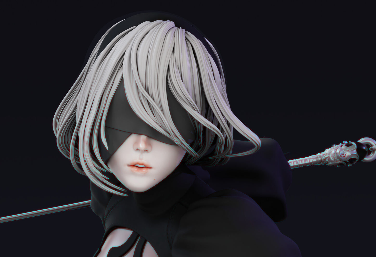 Nympha 3D - 2B, Nier Automata