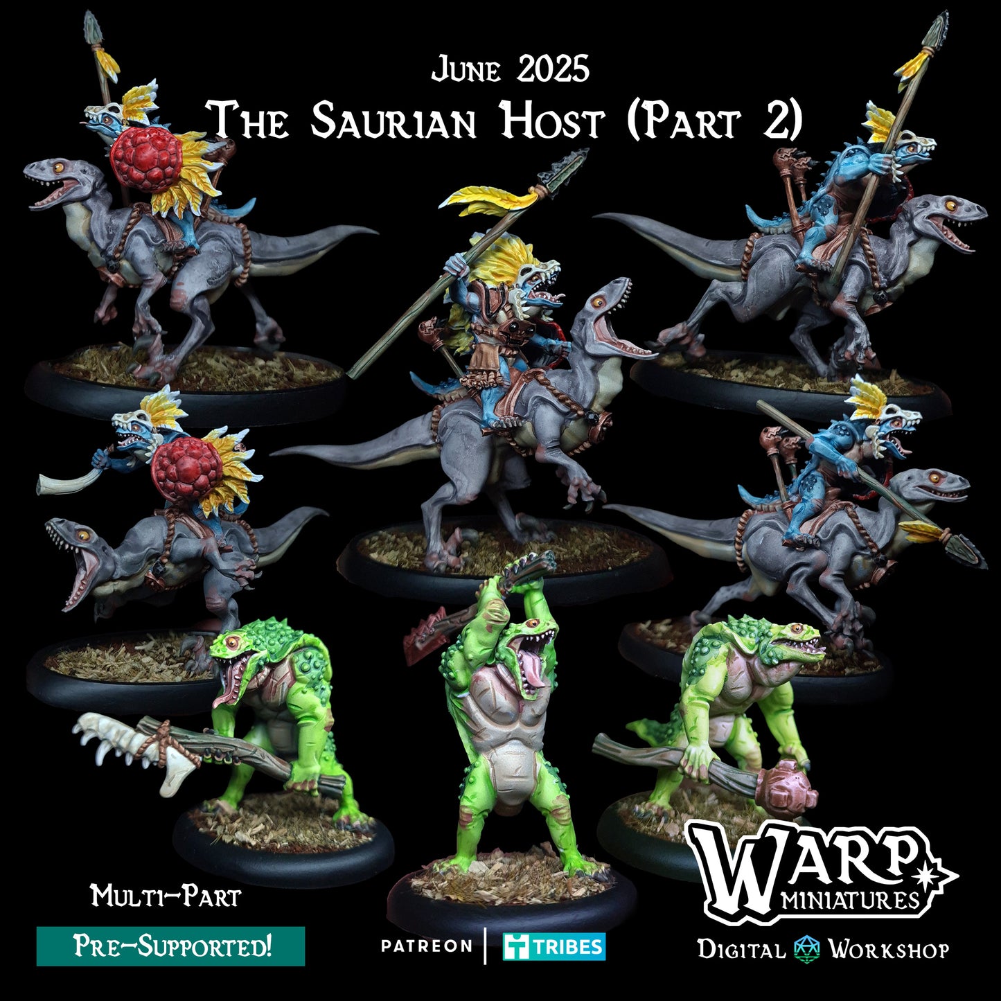 Warploque Miniatures - The Saurian Host Part 2 - 2025 June
