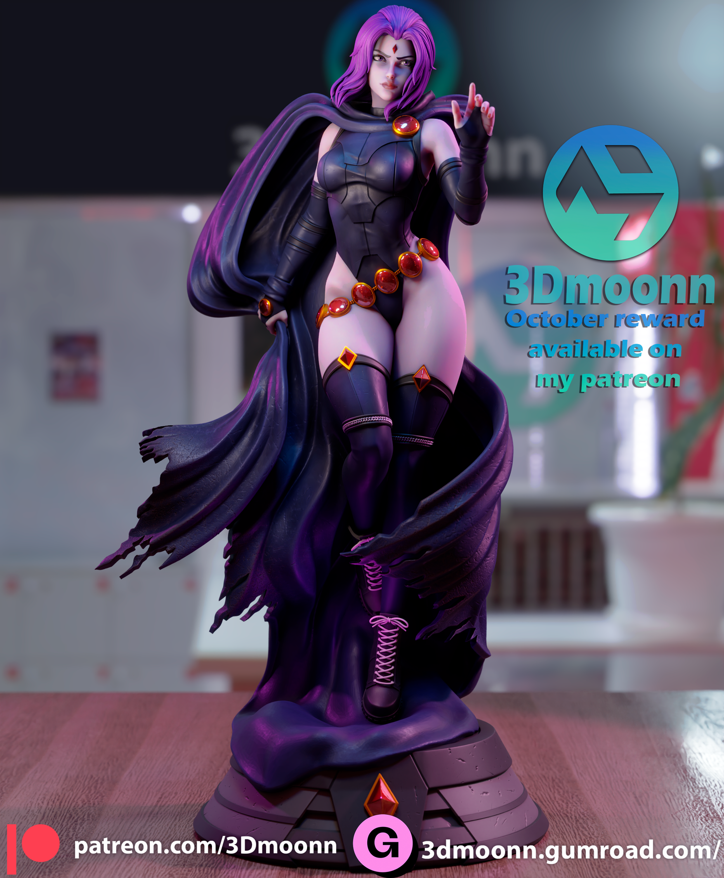 3D.Moonn - Raven 2023 October Release 30CM - 15CM