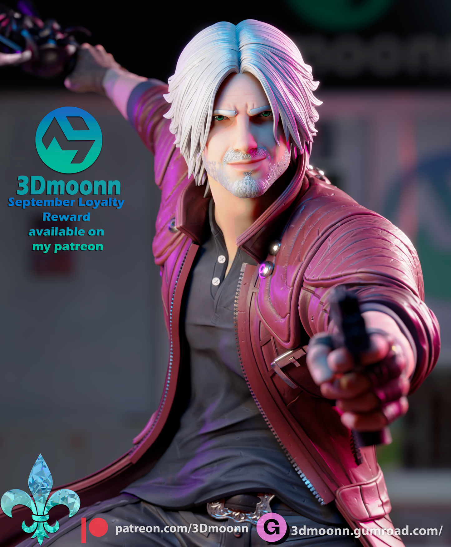 3D.Moonn - Dante Devil May Cray 15cm