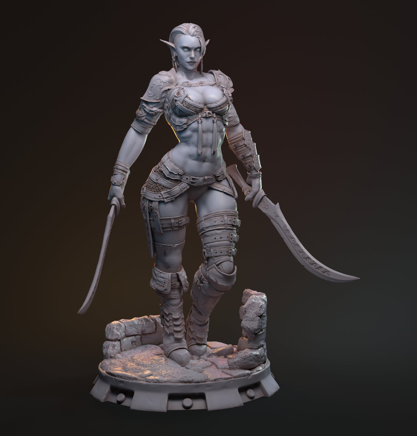 MythRealms - Hanza Female Drow Ranger 35mm / 75mm