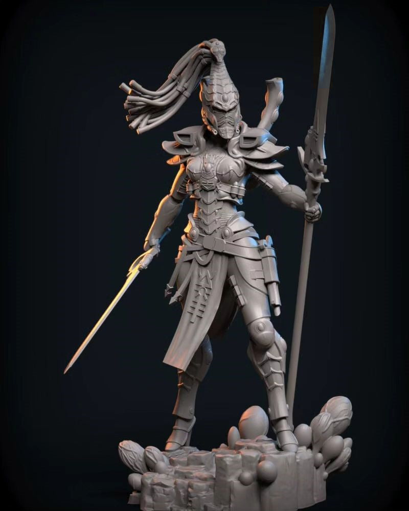 ZKino - Aeldar Warrior figure - Warhammer 40K