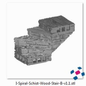 Printable Scenery - Rustic Stone and Wood Stairs, Clorehaven City