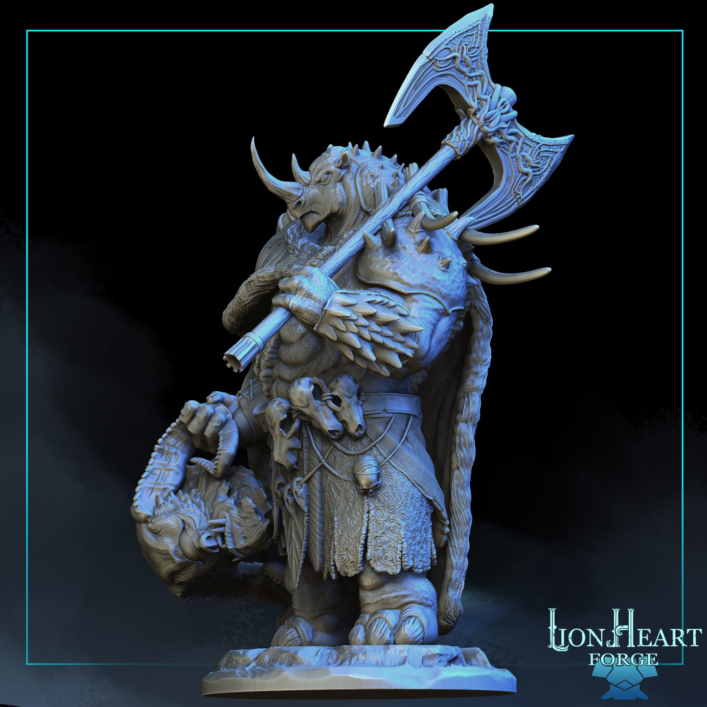 Lion Heart Forge - Neith Rino Barbarian 2023 November Release 35mm