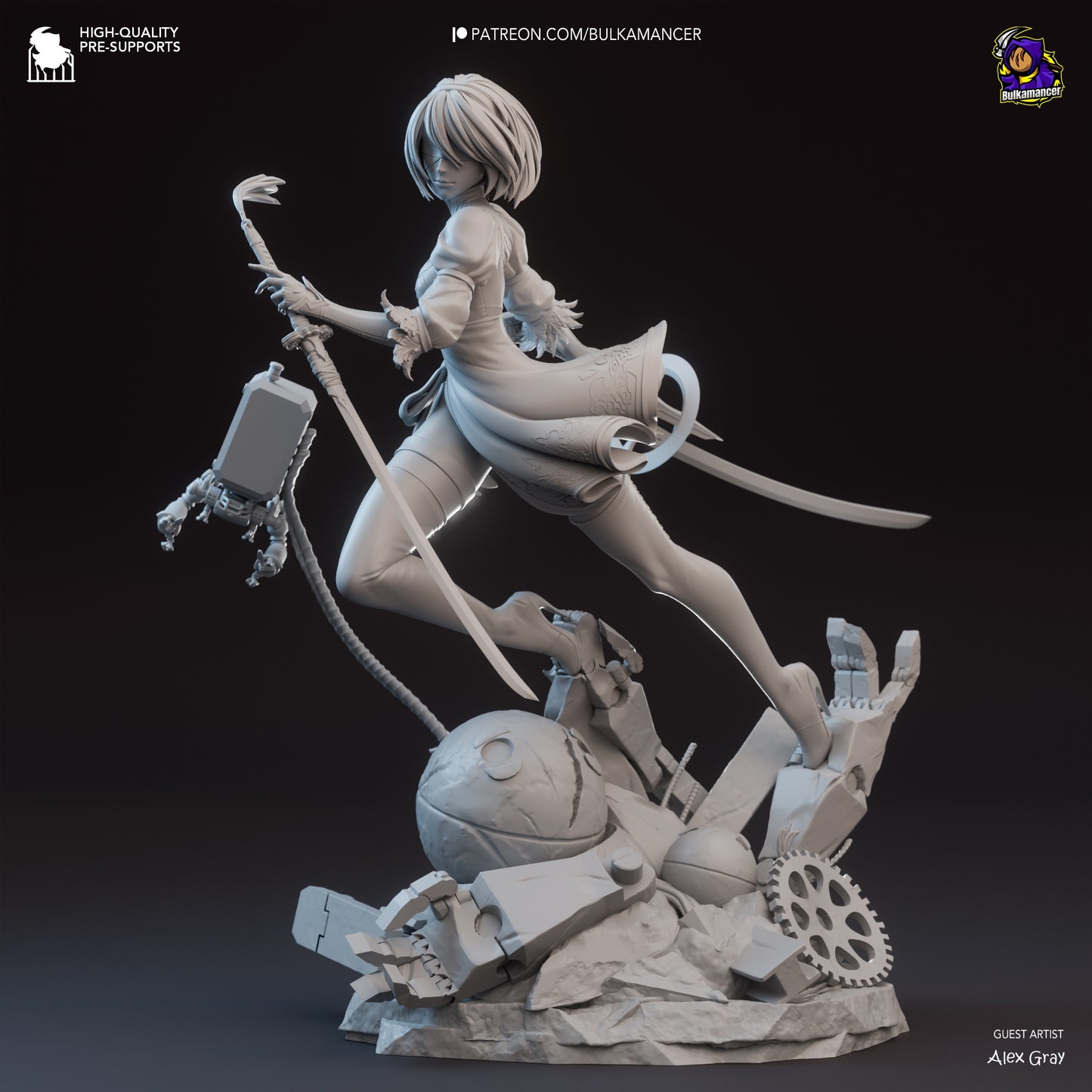 Bulkamancer Sculpts - Nier Automata 2B - 21cm