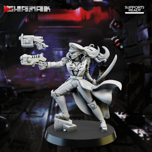 Ghamak Sci Fi - Female Commissar, Astra Militarum - 2022 February