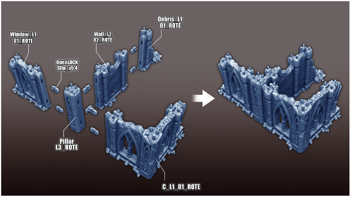 Warhammer 40K Terrain - Ruins of the Empire
