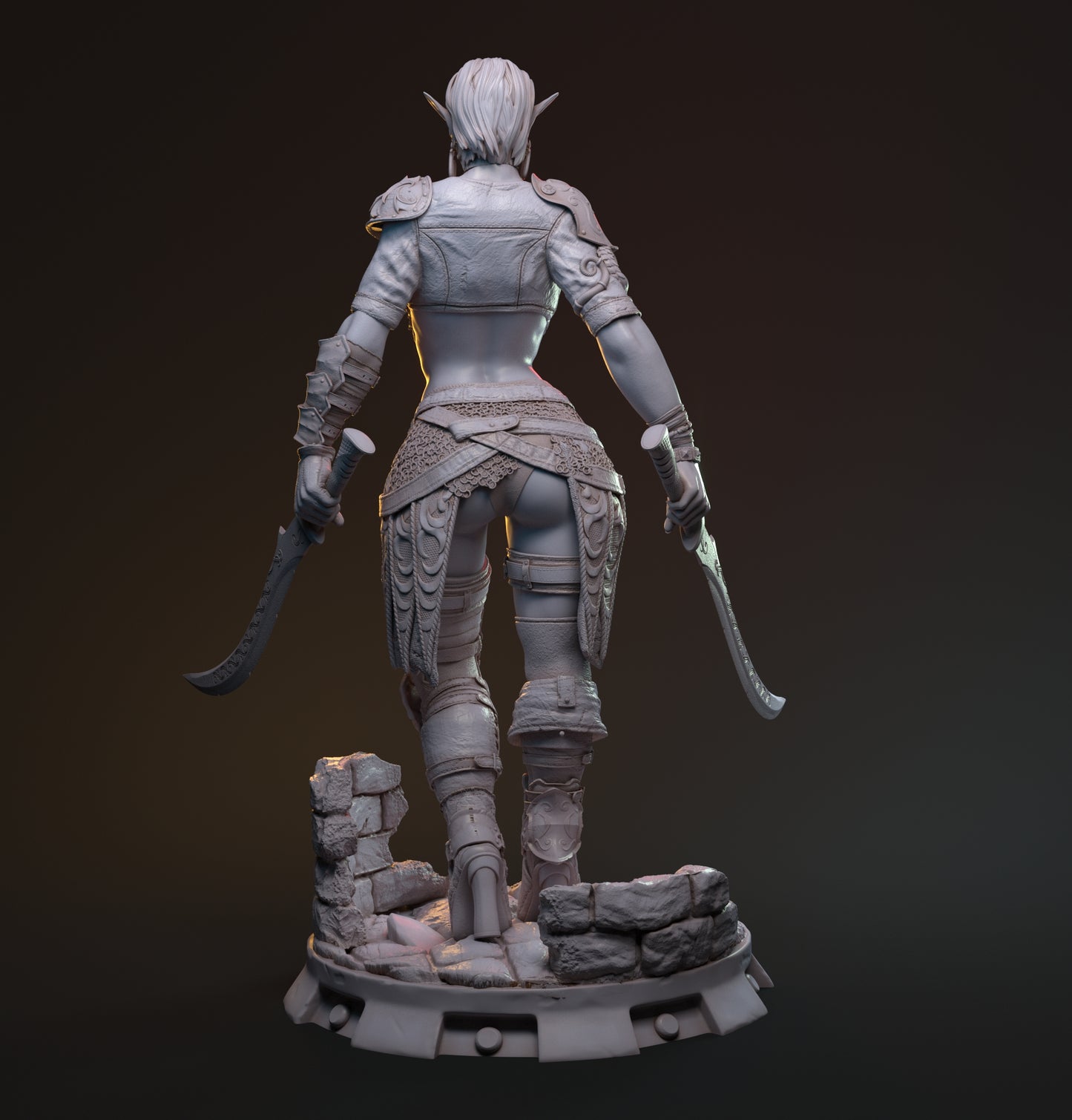 MythRealms - Hanza Female Drow Ranger 35mm / 75mm