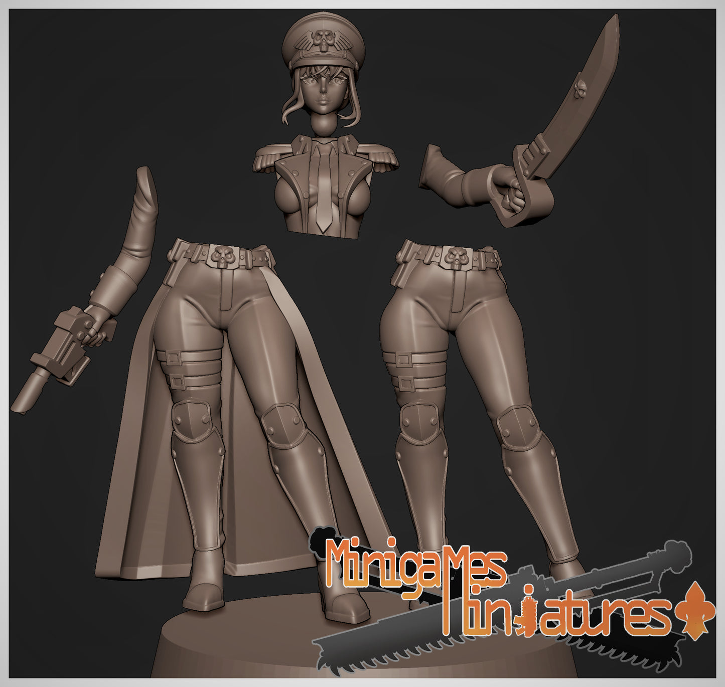 Minigames Miniatures - Makima Kommissar, Astra Militarum - Warhammer 40K