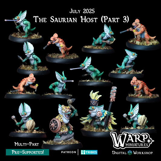 Warploque Miniatures - The Saurian Host Part 3 - 2025 July