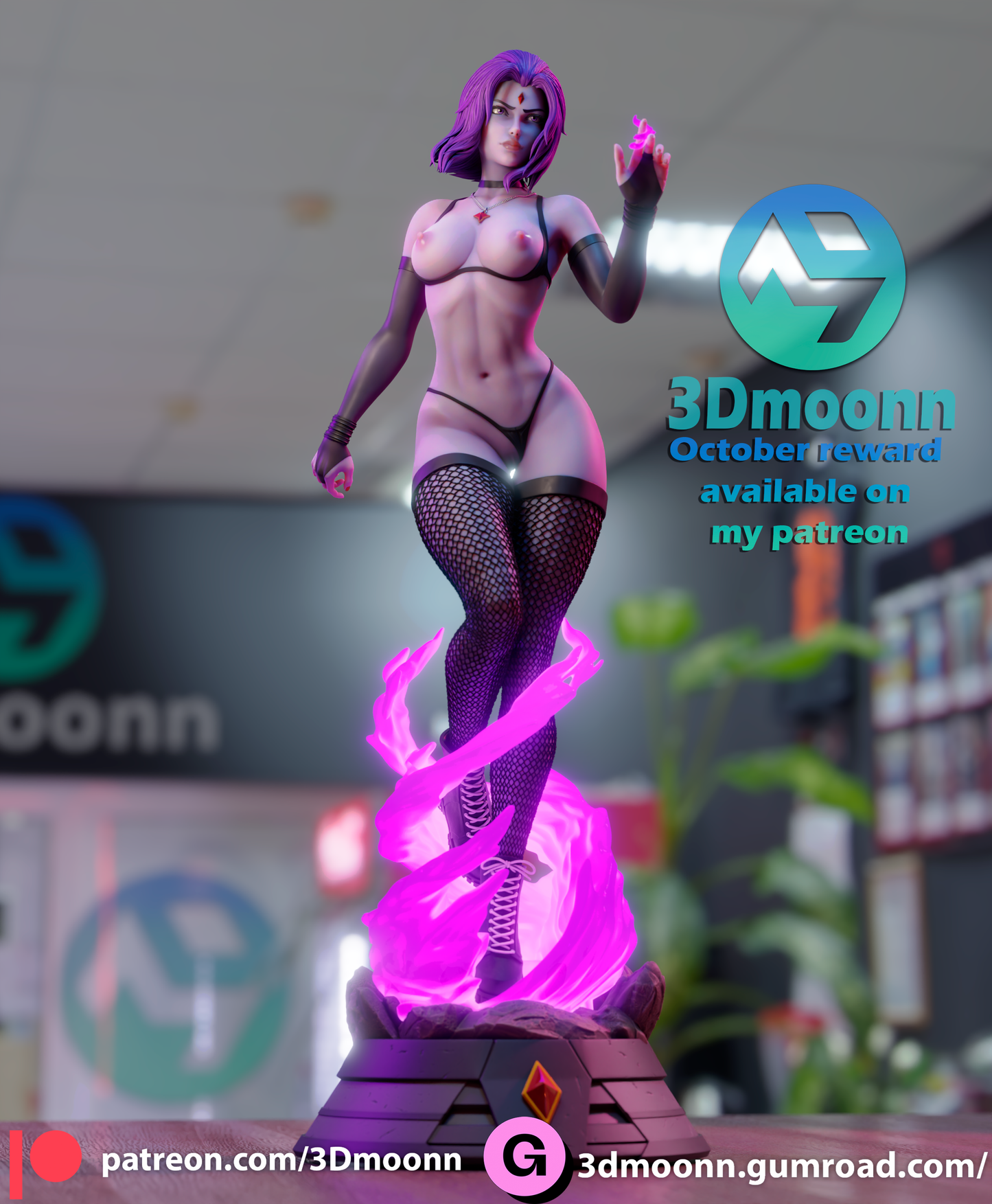 3D.Moonn - Raven 2023 October Release 30CM - 15CM