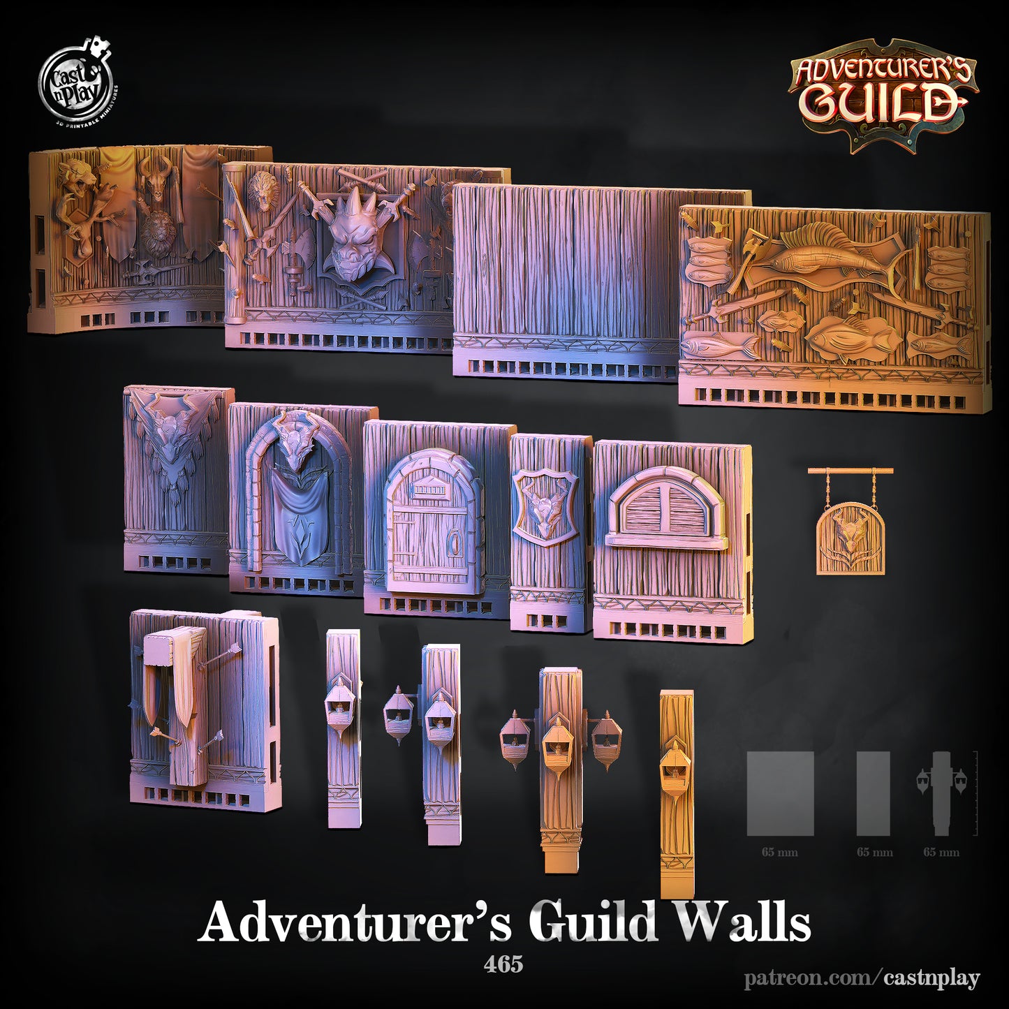 Cast n Play - Terrain Walls, Adventurers Guild 2021 December