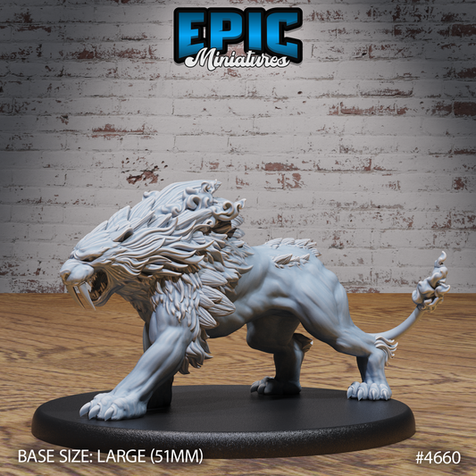 Epic Miniatures - Sabertooth Beast (Large) #4660 - Beast Hunt 2024 July #107