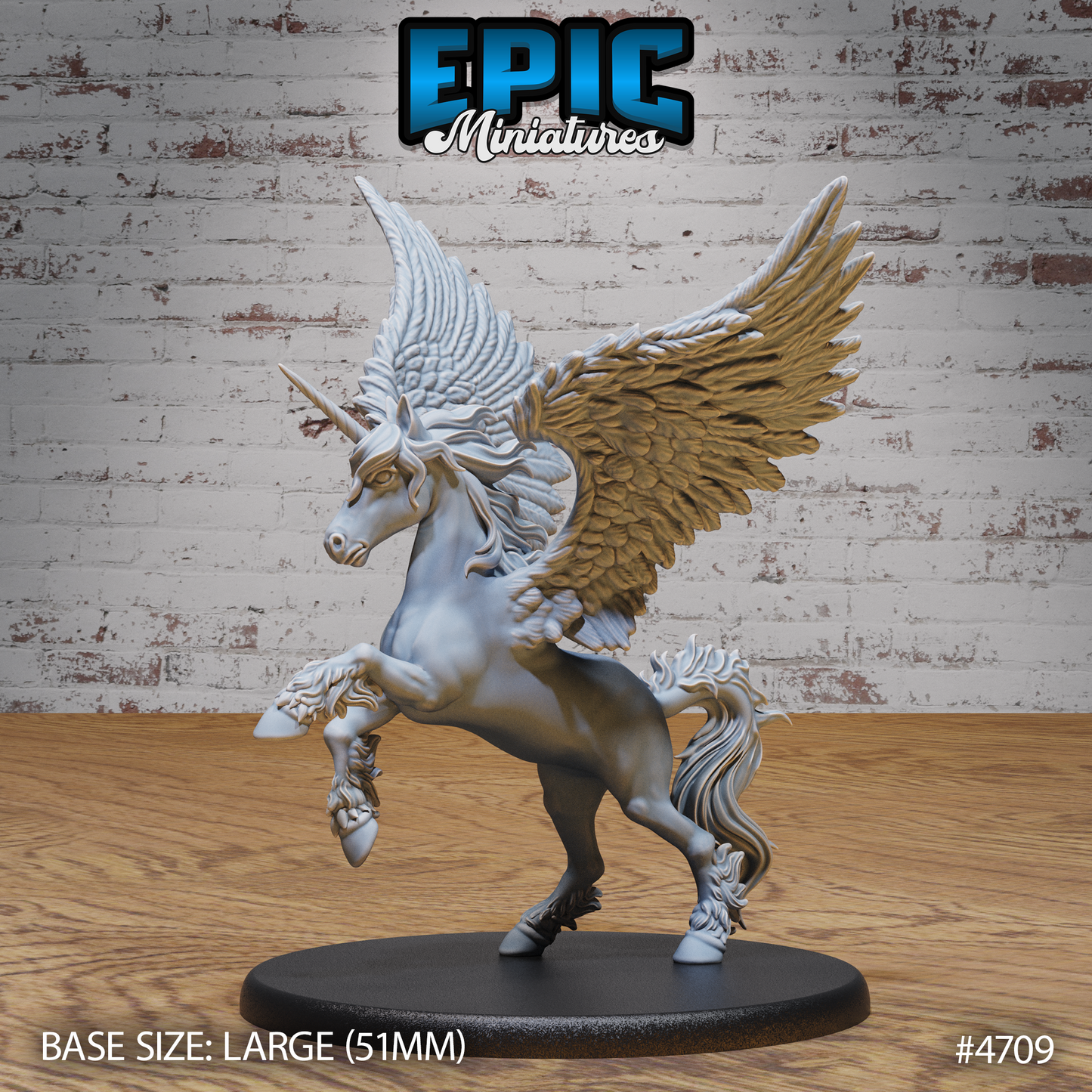 Epic Miniatures - Winged Unirocn Classic (Large) 4709 - Old Fables - 2024 August #108