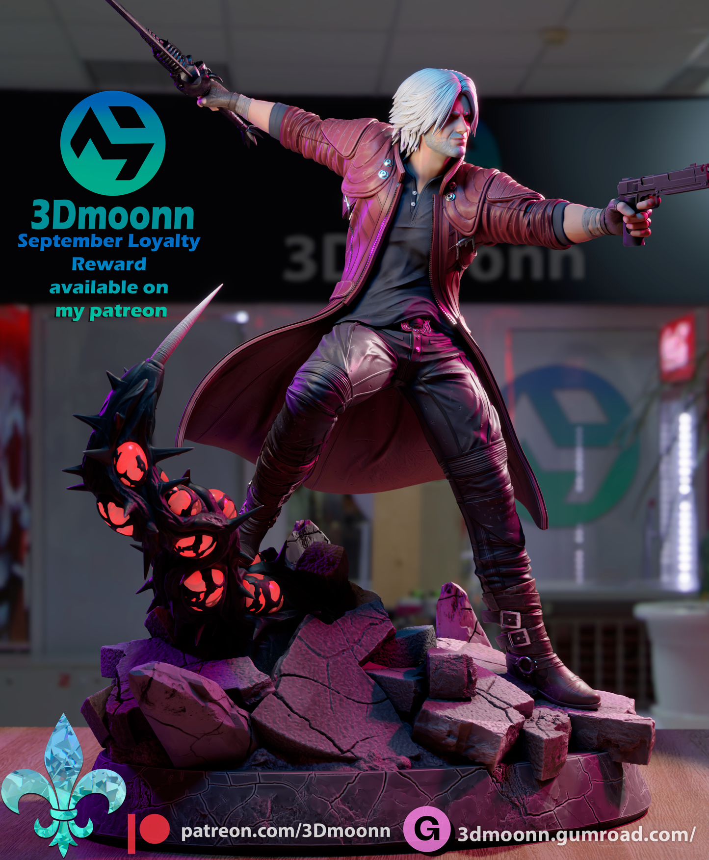 3D.Moonn - Dante Devil May Cray 15cm