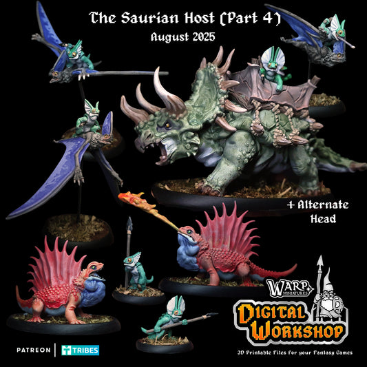 Warploque Miniatures - The Saurian Host Part 4 - 2025 August