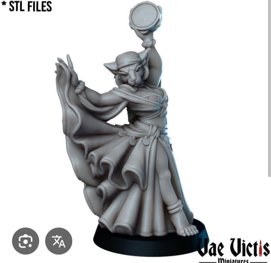 Vae Victis Miniatures - Tabaxi Bard, Dancer